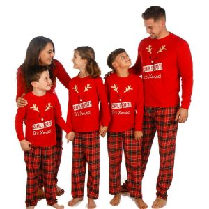 Family Matching Christmas Pyjamas Mum Dad Teens Kids 'Chill Out Its Xmas'