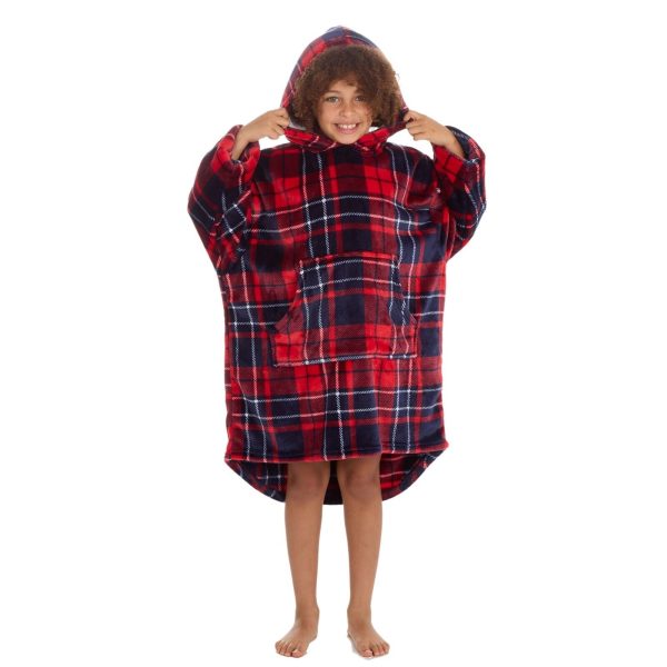 Unisex Kids Boys and Girls Over Sized Hoodie Hooded Jumper PJ 8-13 Years