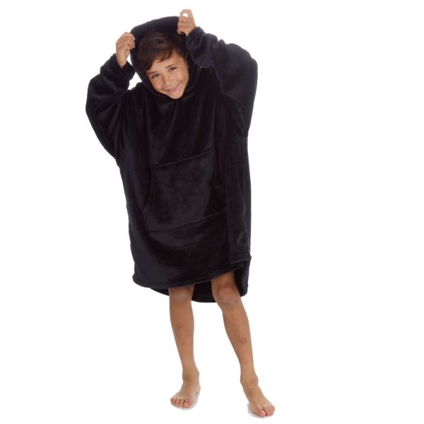 Mens Boys Oversized Hoodie Hoddy Wearable Blanket One size Adult One Size Child