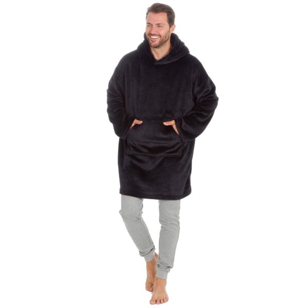 Mens Boys Oversized Hoodie Hoddy Wearable Blanket One size Adult One Size Child