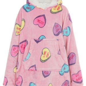 Older Girls Over Sized Hoodie Hooded Jumper PJ Love Hearst 10 Year +