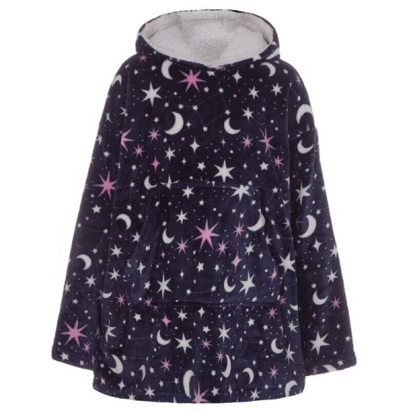 Older Girls Over Sized Hoodie Hooded Jumper PJ Moon and S 10 Year +